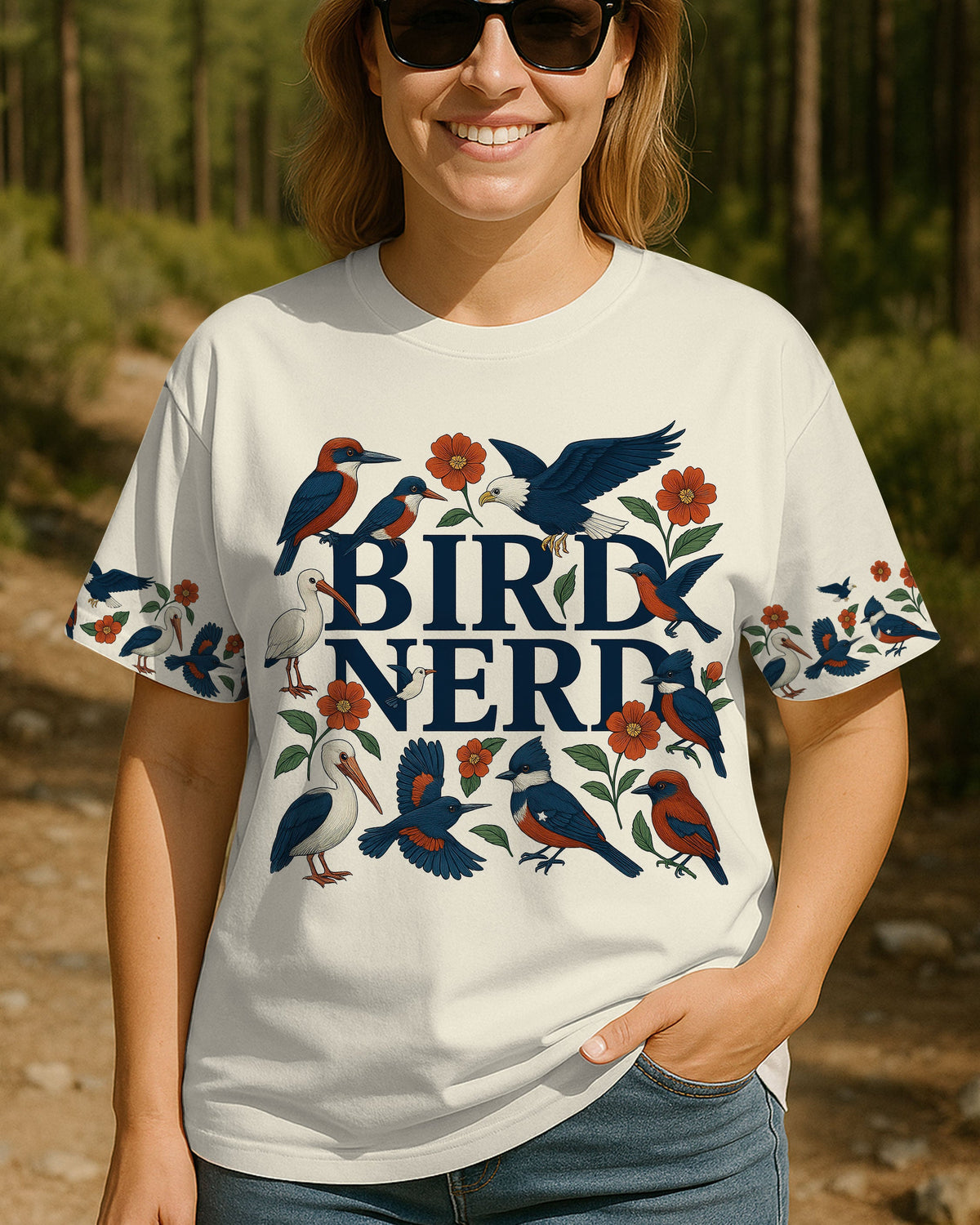 BLISSCORNERS BIRD NERD ALL OVER PRINT