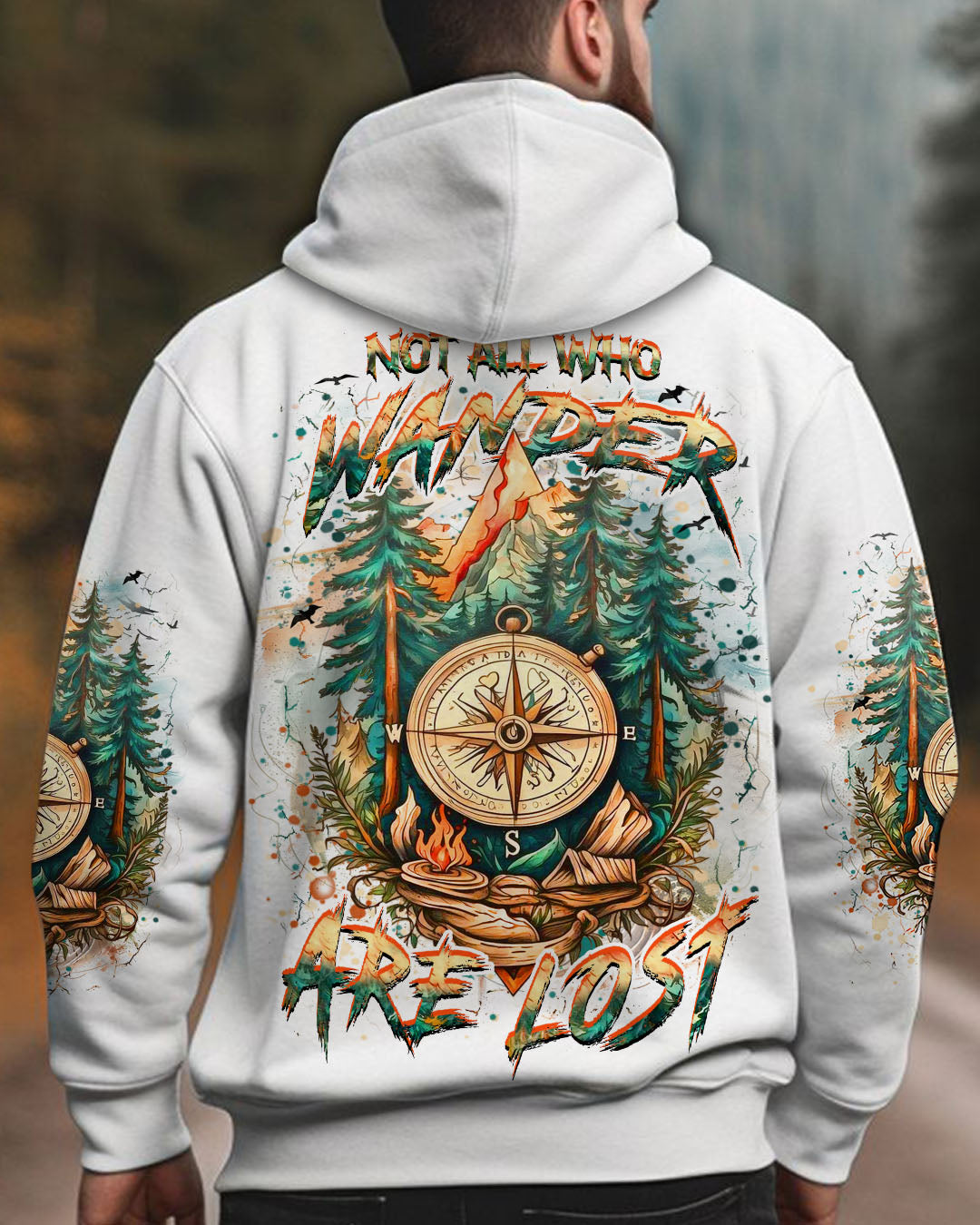 BLISSCORNERS NOT ALL WHO WANDER ARE LOST ALL OVER PRINT
