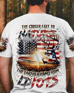 BLISSCORNERS THE CLOSER I GET TO NATURE DEER HUNTING ALL OVER PRINT