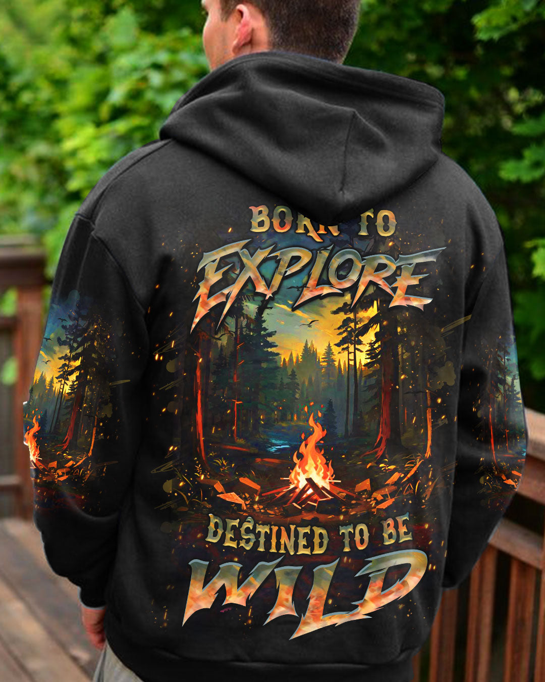 BLISSCORNERS BORN TO EXPLORE DESTINED TO BE WILD ALL OVER PRINT