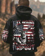 BLISSCORNERS BUCK AROUND AND FIND OUT DEER HUNTING ALL OVER PRINT