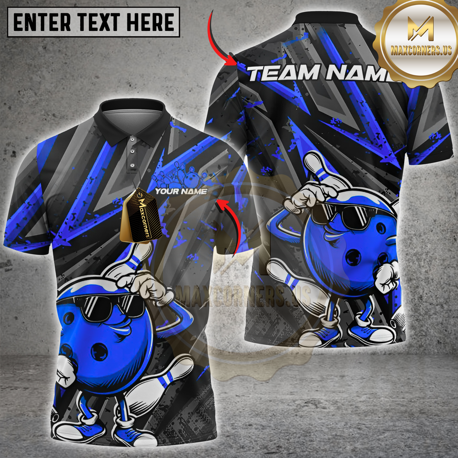 Blisscorners Cool Bowling Ball Multicolor Customized Name, Team Name 3D Shirts