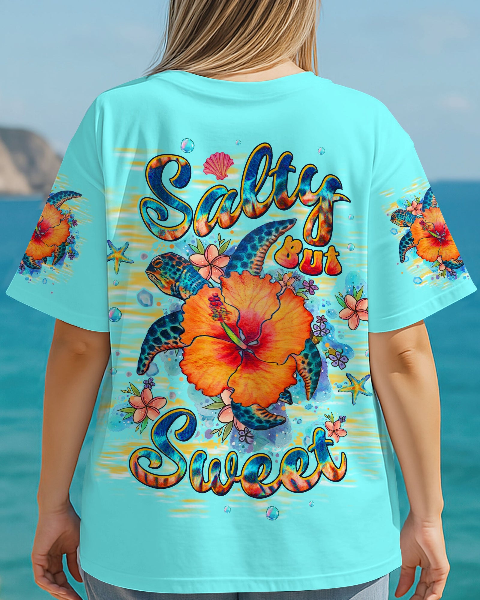 BLISSCORNERS SALTY BUT SWEET TURTLE ALL OVER PRINT