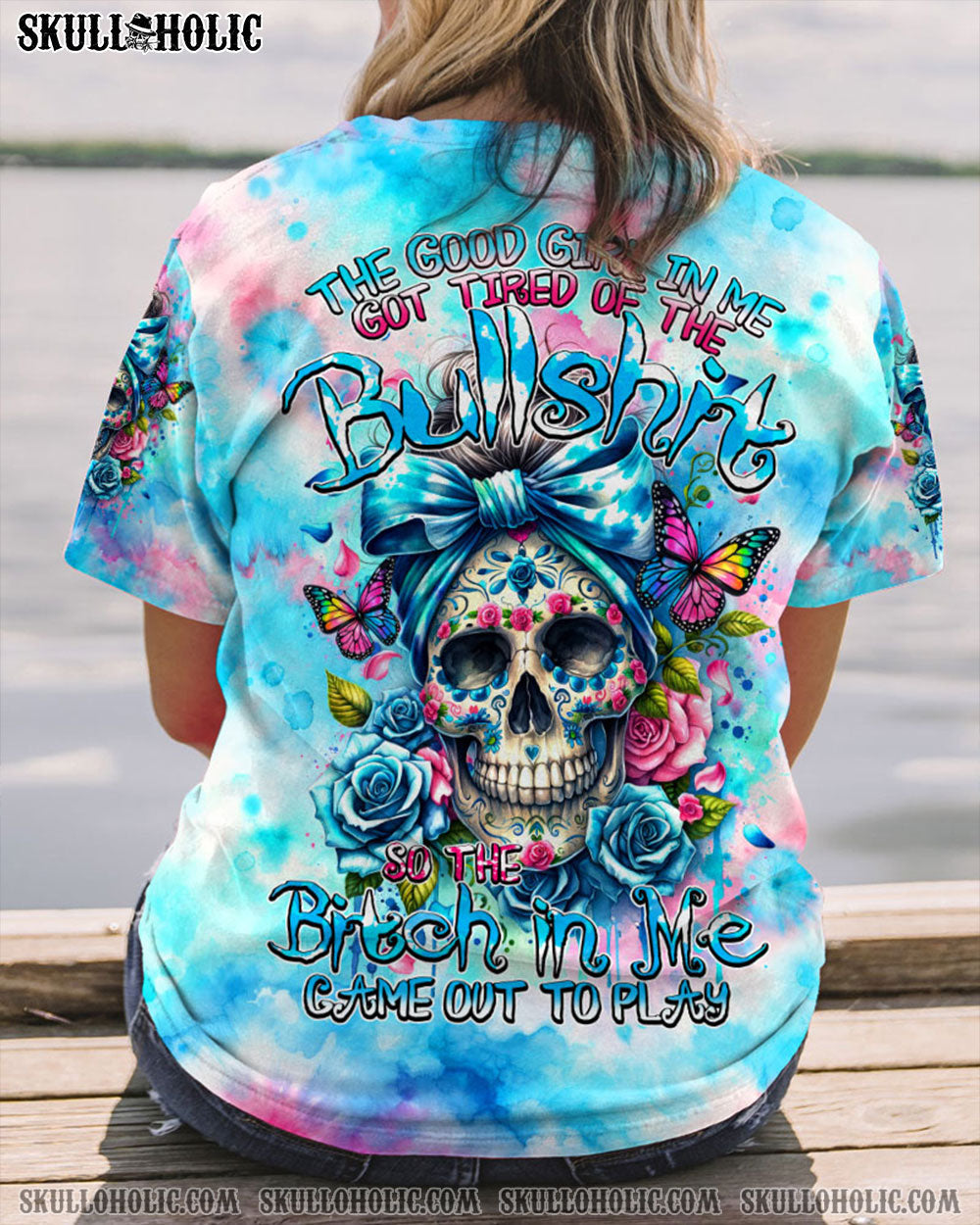 BLISSCORNERS THE GOOD GIRL IN ME TIE DYE ALL OVER PRINT