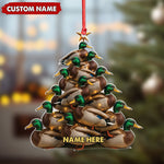 Blisscorners Personalized Acrylic Mallard Duck Christmas Tree Ornament - Custom Hunting Holiday Decoration LM0110