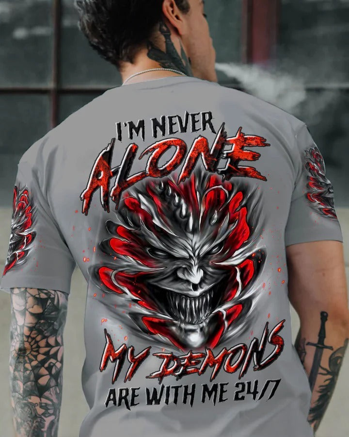 BLISSCORNERS I'M NEVER ALONE SKULL DEMON ALL OVER PRINT 4