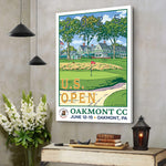 Blisscorners 2025 U.S. Open Championship Canvas, Oakmont Country Club Art, Gifts For Golf Lovers LM2611