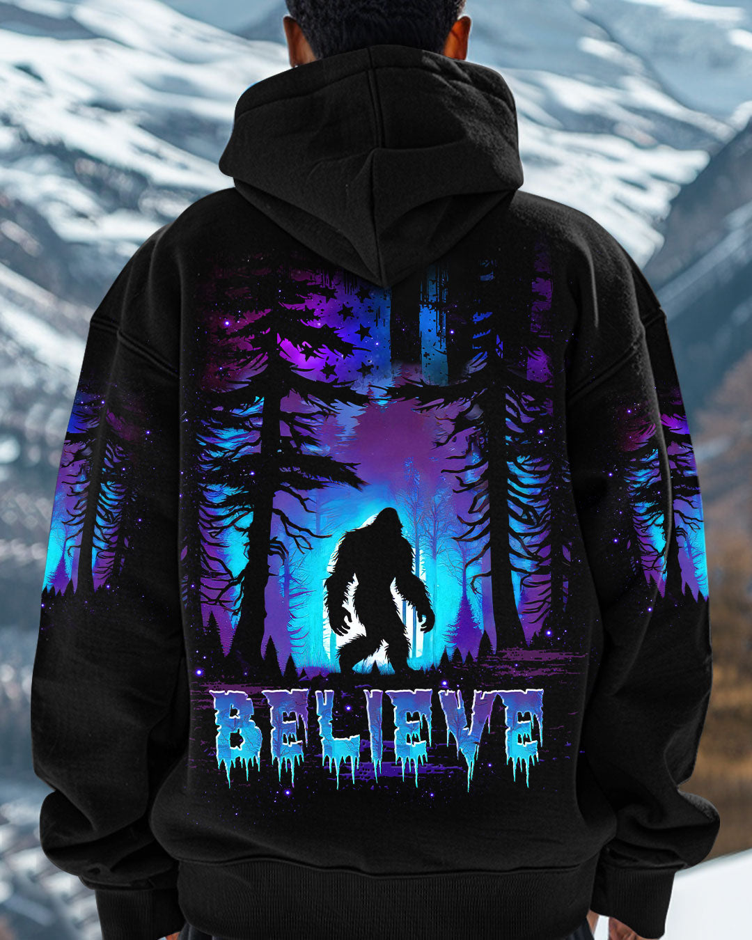 BLISSCORNERS (HOT DEAL) BELIEVE BIGFOOT ALL OVER PRINT