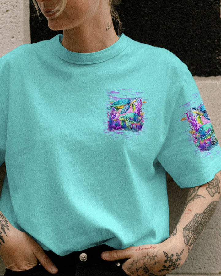 BLISSCORNERS SALTWATER HEALS EVERYTHING TURTLE ALL OVER PRINT 4