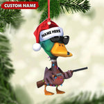 Blisscorners Personalized Funny Duck Hunting Acrylic Christmas Ornament Custom Gift for Hunters & Outdoor Lovers LM0110
