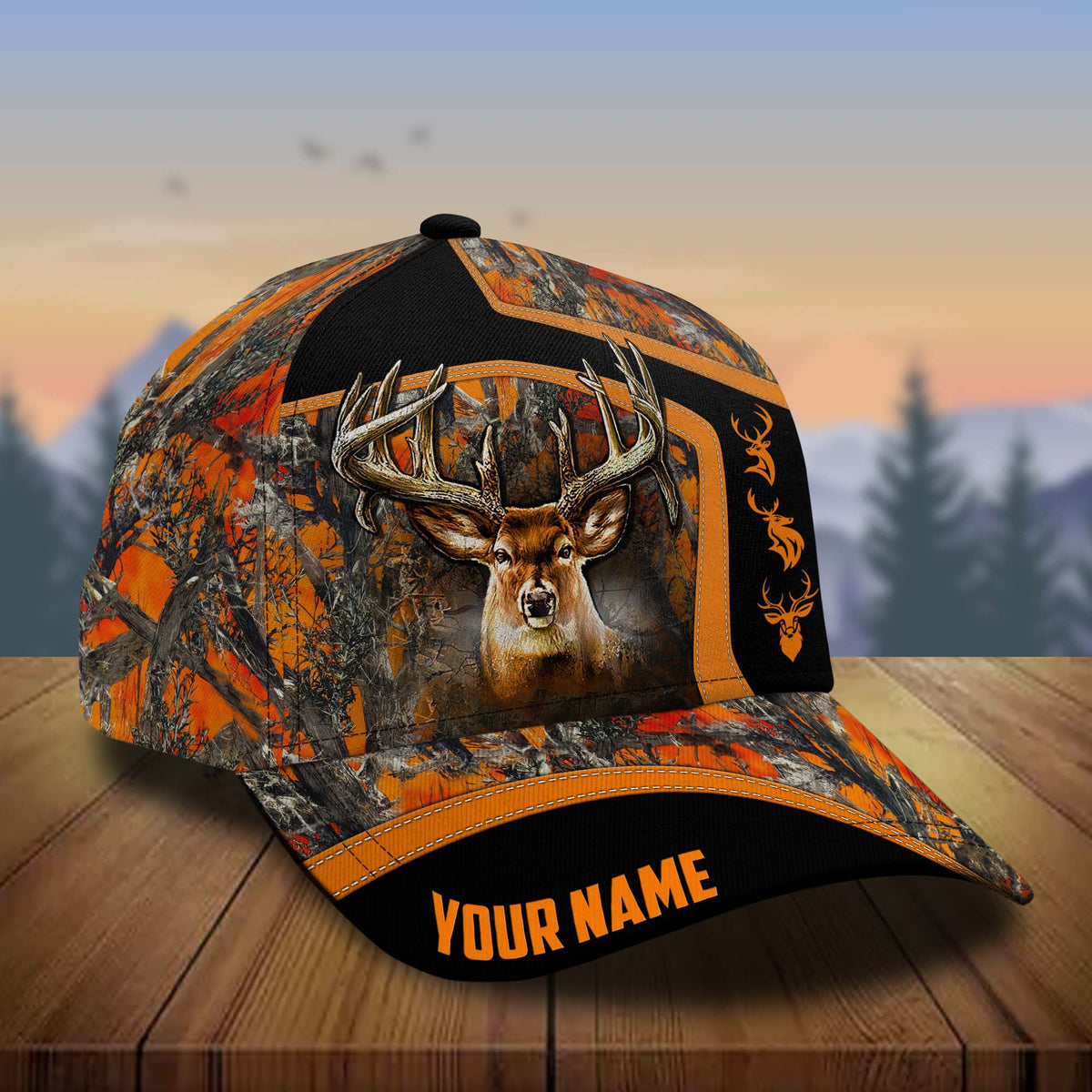 Blisscorners Premium Deer Hunting Collab Artist Classic Personalized Cap