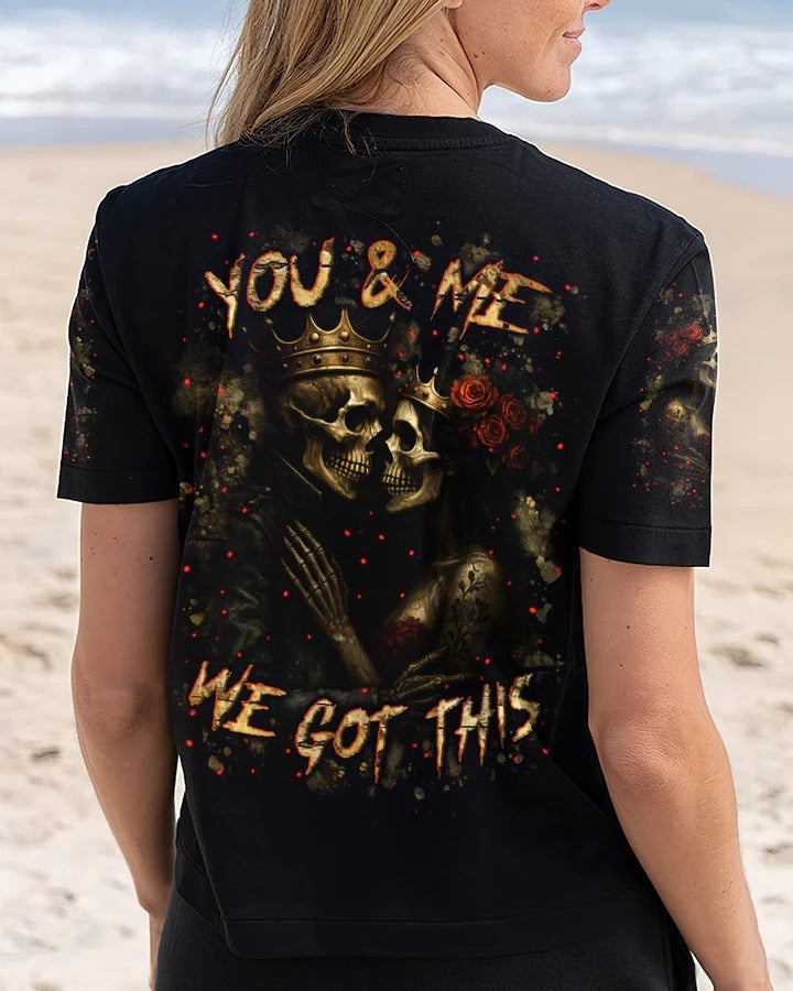 BLISSCORNERS YOU & ME WE GOT THIS COUPLE ALL OVER PRINT