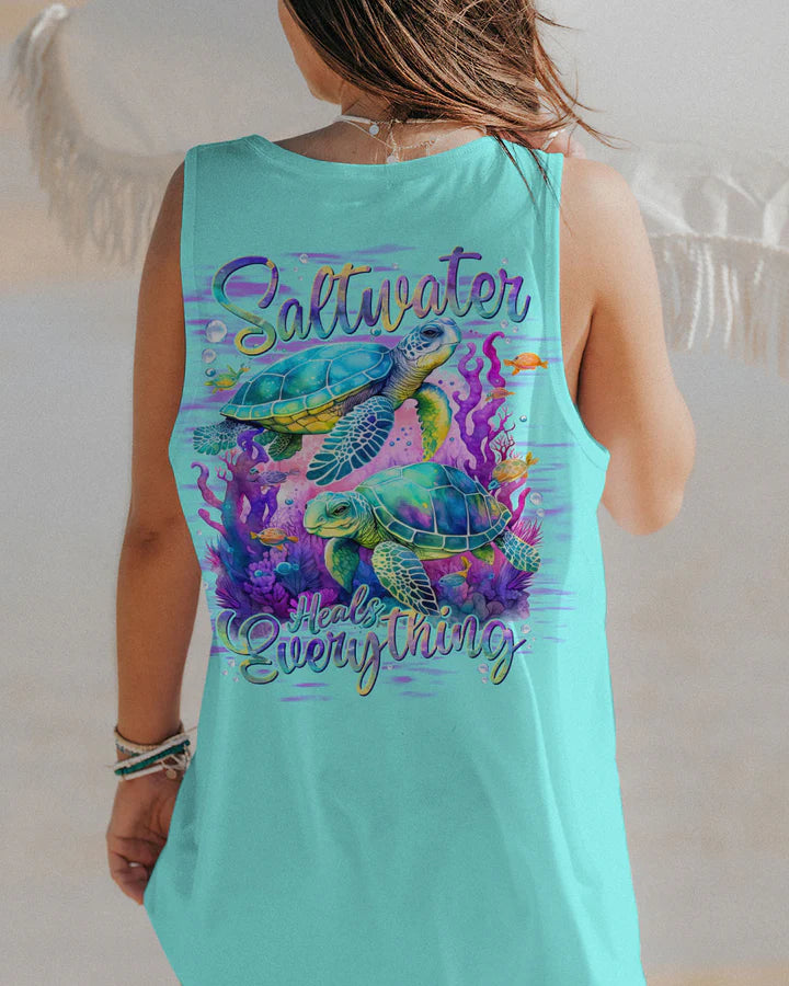 BLISSCORNERS SALTWATER HEALS EVERYTHING TURTLE ALL OVER PRINT 4