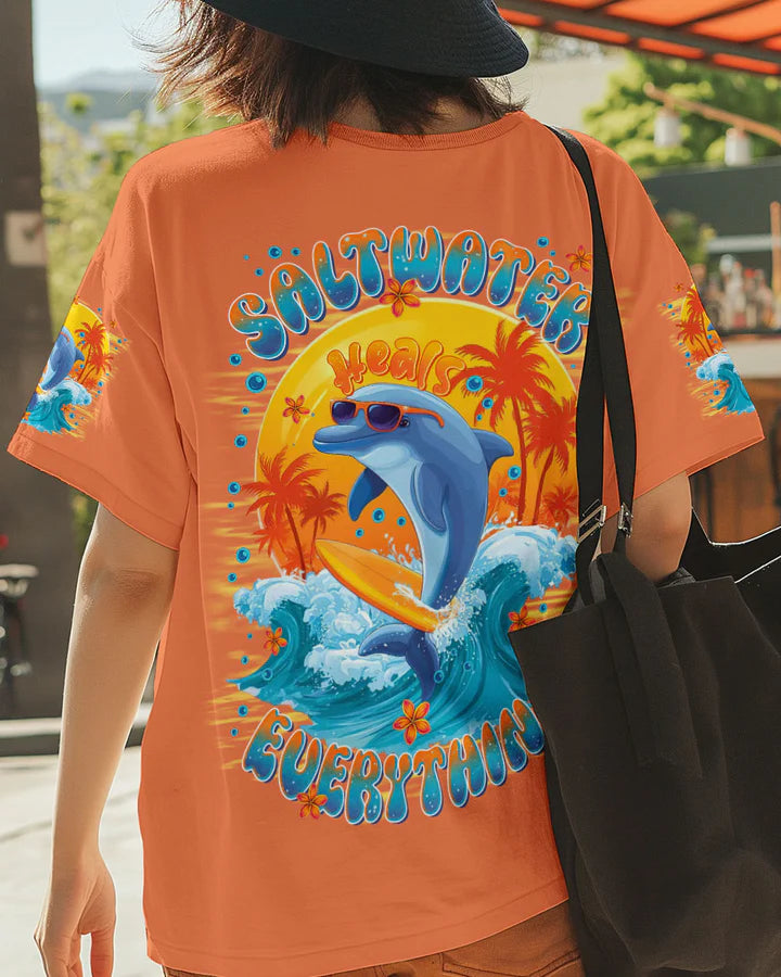 BLISSCORNERS SALTWATER HEALS EVERYTHING DOLPHIN ALL OVER PRINT 3