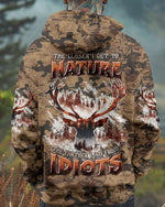 BLISSCORNERS THE CLOSER I GET TO NATURE DEER HUNTING ALL OVER PRINT -TLTW1911244