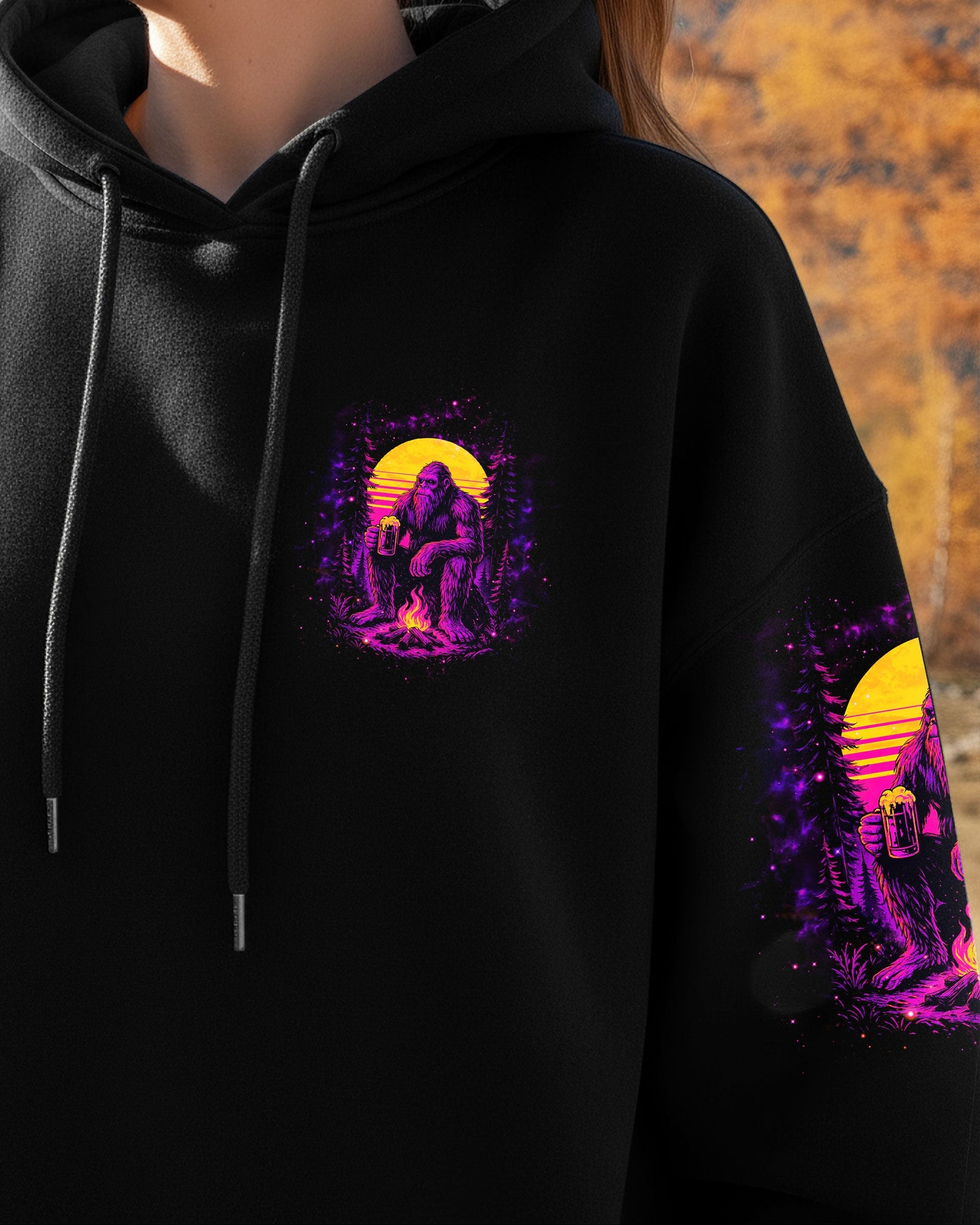 BLISSCORNERS HELLO DARKNESS MY OLD FRIEND BIGFOOT ALL OVER PRINT - TLTW2410252
