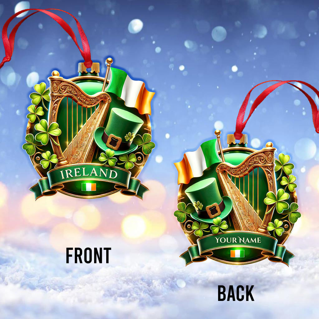 Blisscorners Custom Name Mountain Ireland Ornament, Christmas Gift for Ireland Lover2D Flat LM2211