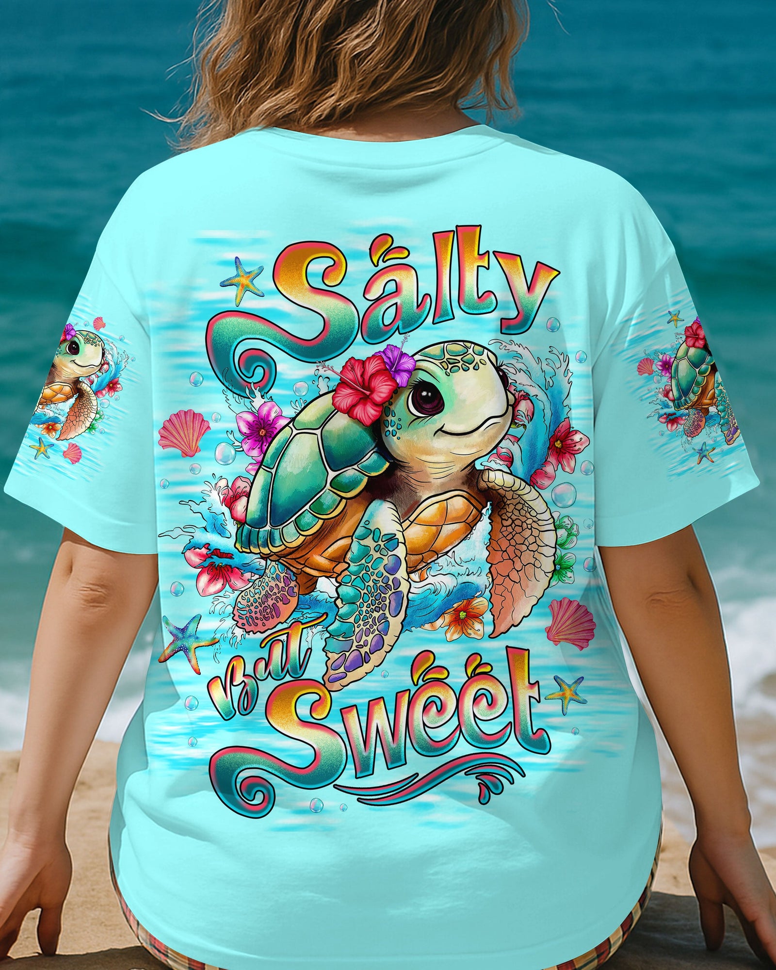 BLISSCORNERS SALTY BUT SWEET TURTLE ALL OVER PRINT