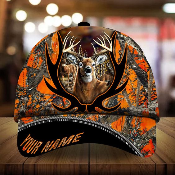 Blisscorners Deer Hunting Personalized 3D Hat