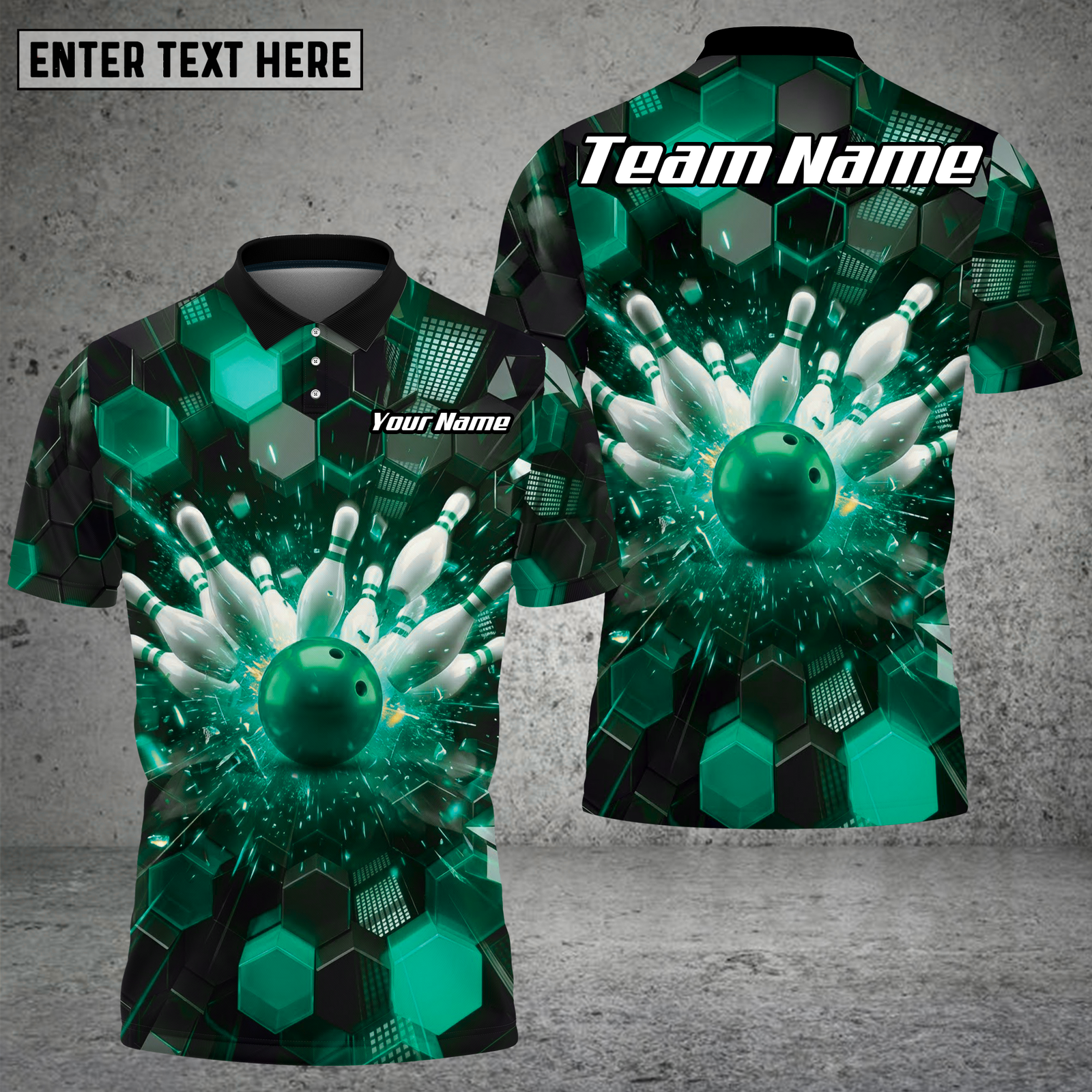 Blisscorners Bowling Pin Strike Explosion Purple Multioptions Personalized Name, Team Name Unisex 3D Shirt (4 Colors)