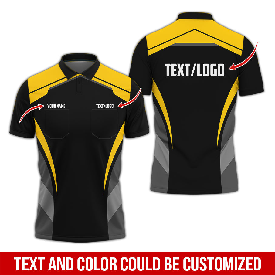 Blisscorners Custom Mechanic Shirt for Men, Printed Pocket Shirt, Yellow Mechanic T-Shirt, Unisex Fit for Men and Women, Gift Idea for Car Lovers & Technicians
