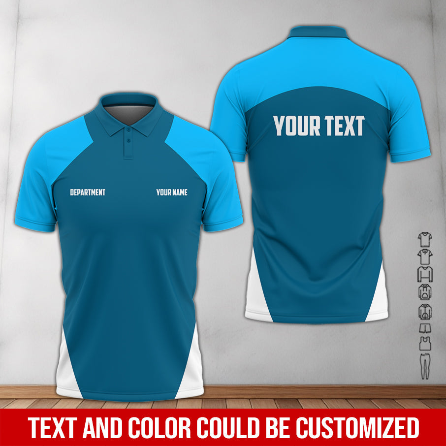 Blisscorners Custom Mechanic Shirt For Men, Great Gift For Car Guy Or Diesel Mechanic, Blue Auto Repair Shirt