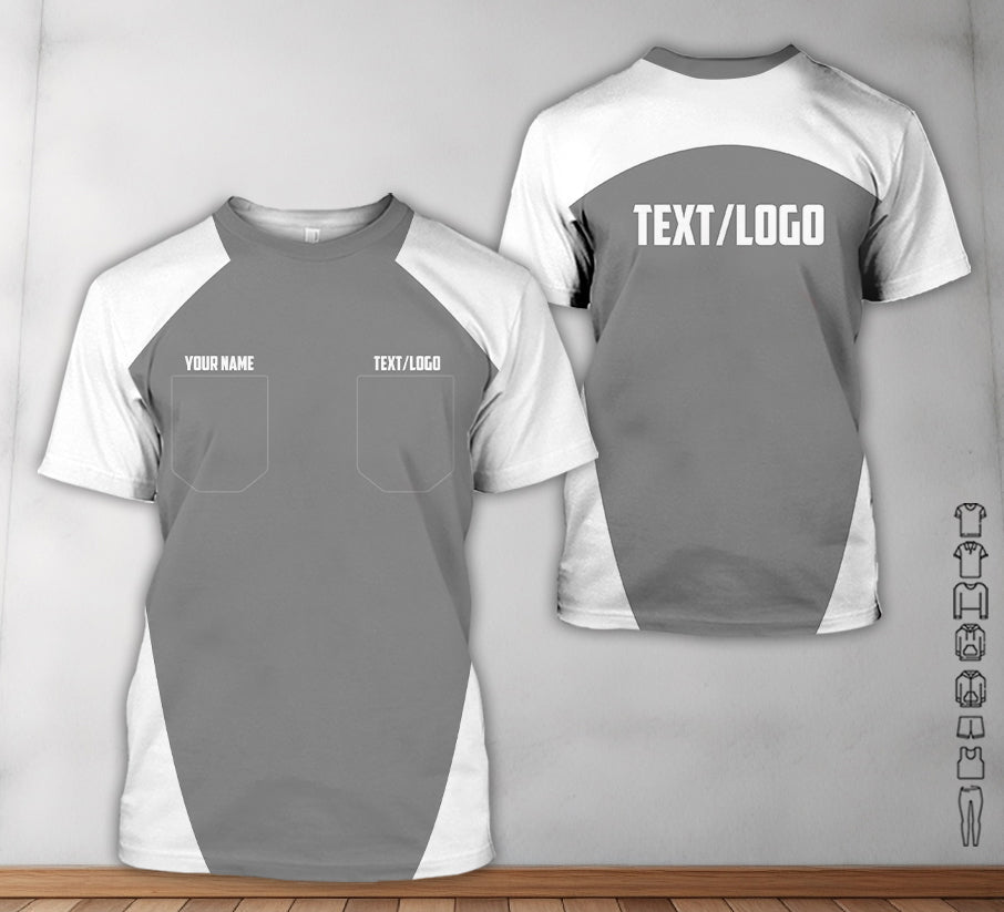 Blisscorners Custom Name Mechanic Shirt in White, Unisex Work Shirt for Car Technicians, Great Gift for Him, Available in Sizes S to 5XL