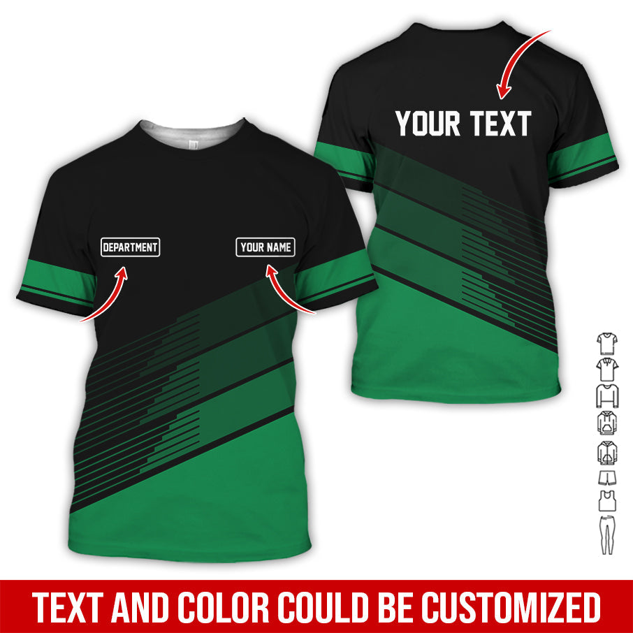 Blisscorners Custom Mechanic Shirt with Name, Unique Custom Shirt for Mechanics, Gift for Men Who Fix Everything, Available in Green Size S to 5XL