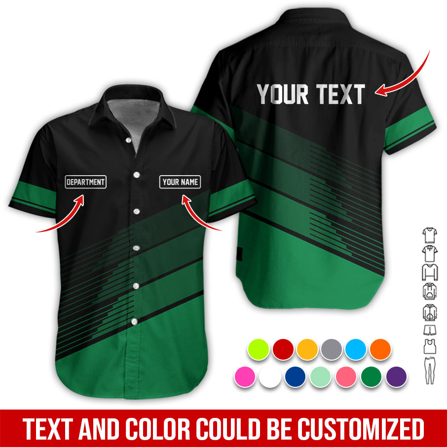 Blisscorners Custom Mechanic Shirt with Name, Unique Custom Shirt for Mechanics, Gift for Men Who Fix Everything, Available in Green Size S to 5XL