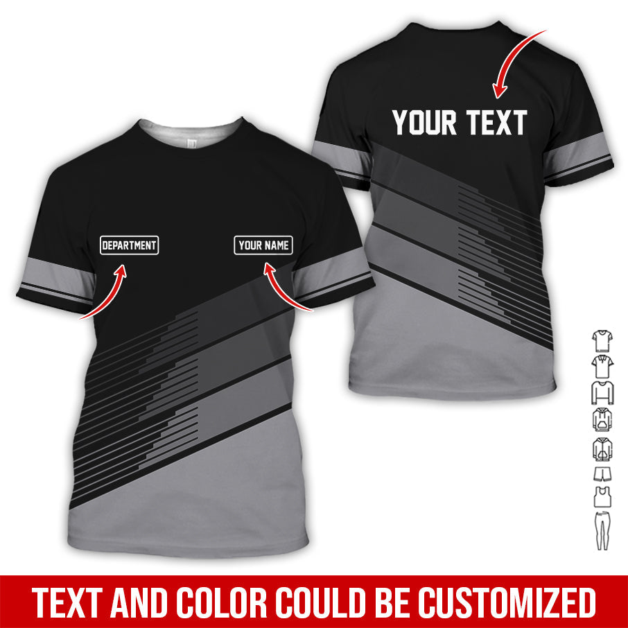 Blisscorners Custom Mechanic Shirt with Name, Unique Custom Shirt for Mechanics, Gift for Men Who Fix Everything, Available in Grey Size S to 5XL