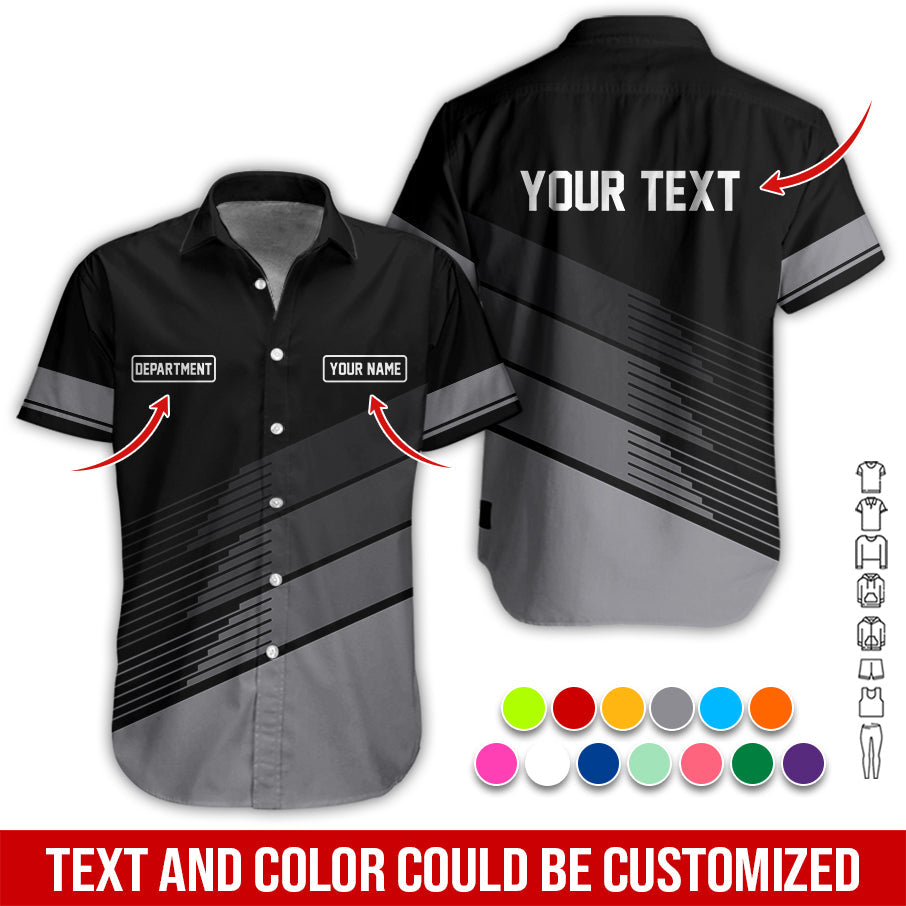Blisscorners Custom Mechanic Shirt with Name, Unique Custom Shirt for Mechanics, Gift for Men Who Fix Everything, Available in Grey Size S to 5XL