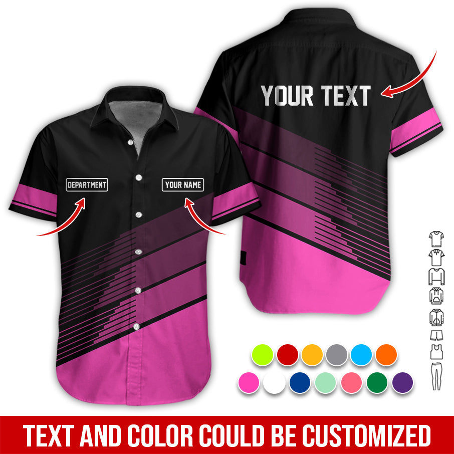 Blisscorners Custom Mechanic Shirt with Name, Unique Custom Shirt for Mechanics, Gift for Men Who Fix Everything, Available in Pink Size S to 5XL