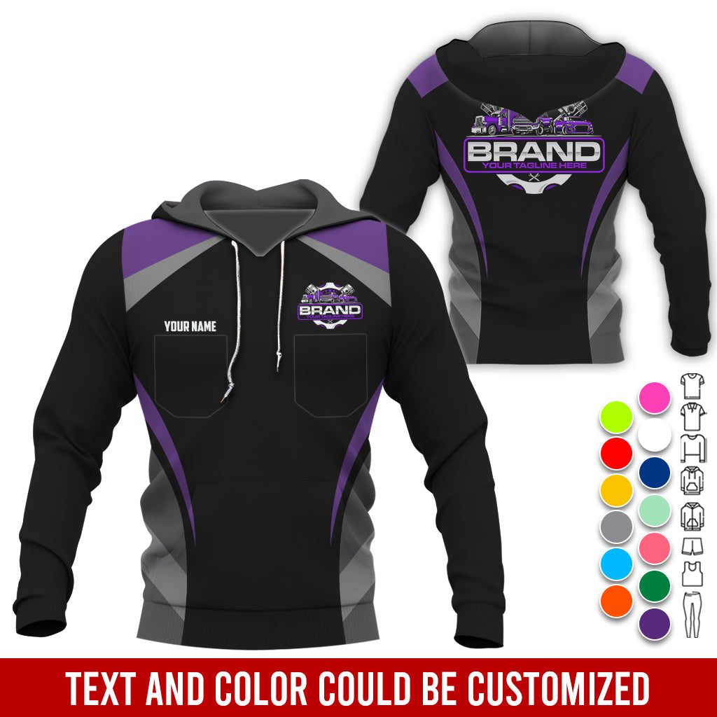 Blisscorners Best Custom Mechanic Shirt for Men, Perfect Gift for Car Guys, Diesel Techs, and Shop Crews, Unisex Purple Mechanic Shirt