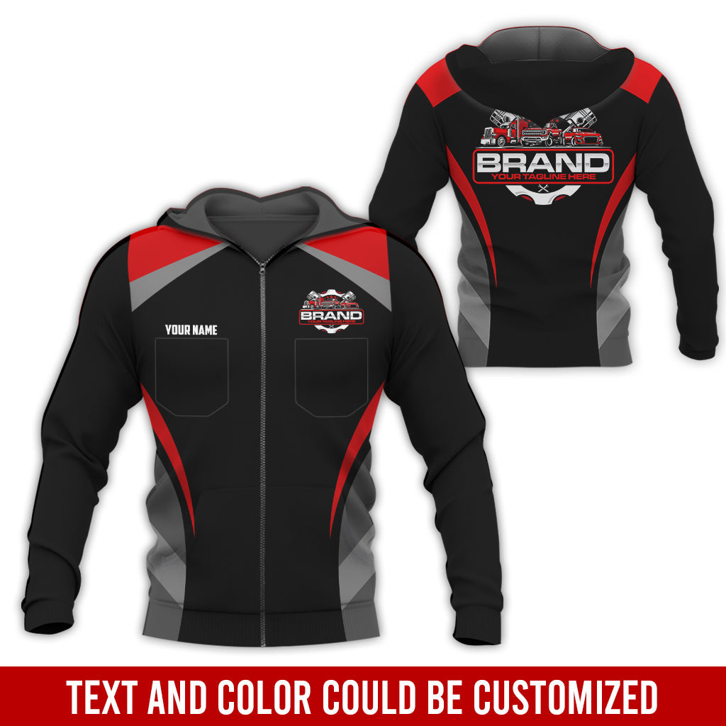 Blisscorners Best Custom Mechanic Shirt for Men, Perfect Gift for Car Guys, Diesel Techs, and Shop Crews, Unisex Red Mechanic Shirt