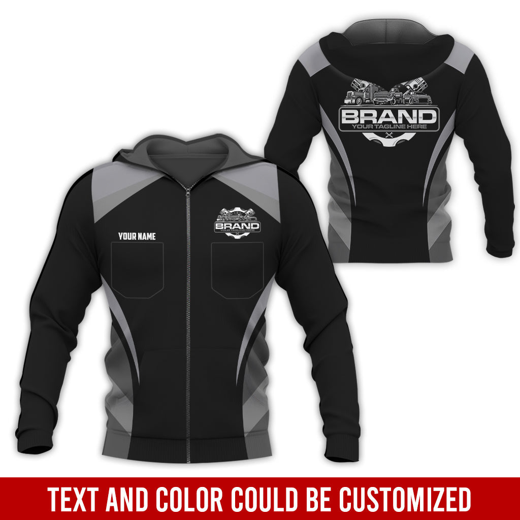 Blisscorners Best Custom Mechanic Shirt for Men, Printed Pocket Shirt, Perfect Gift for Car Guys, Diesel Techs, and Shop Crews, Unisex Grey Mechanic Shirt