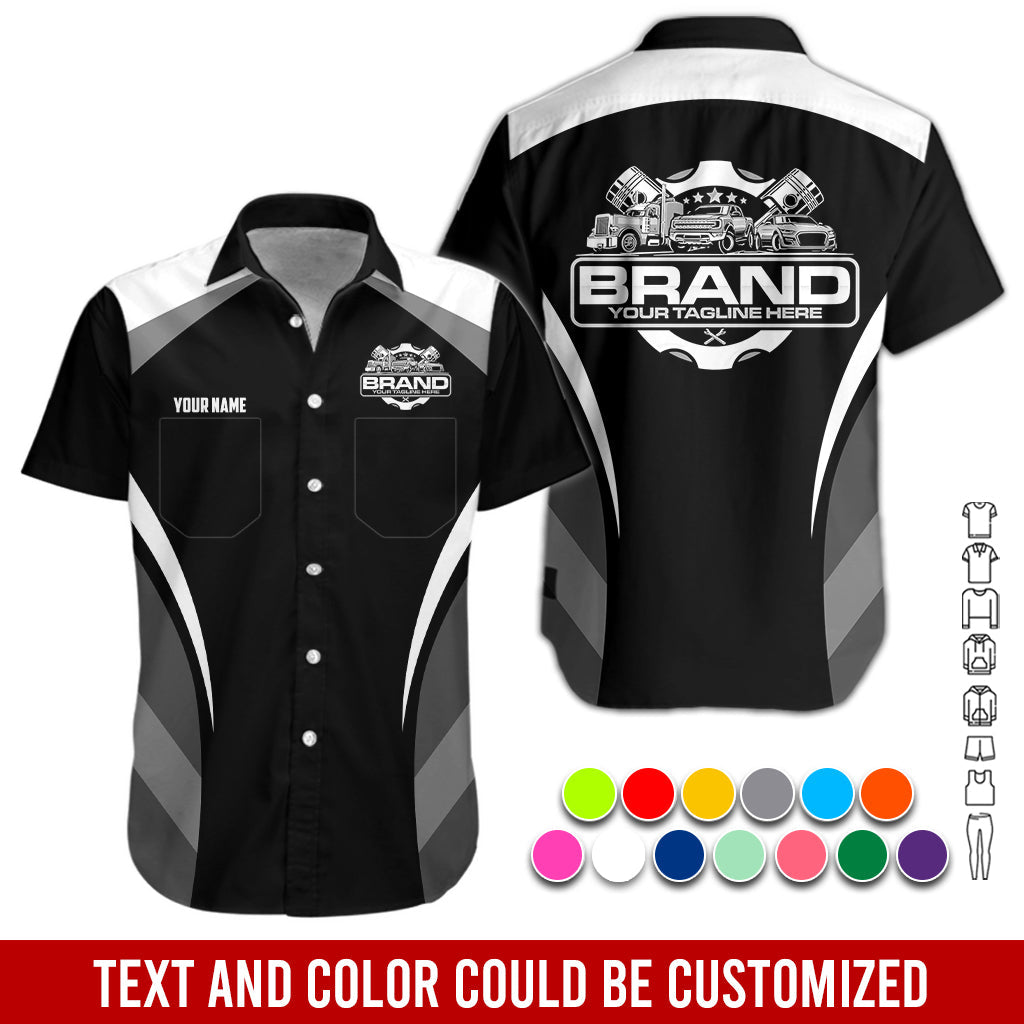 Blisscorners Best Custom Mechanic Shirt for Men, Perfect Gift for Car Guys, Diesel Techs, and Shop Crews, Unisex White Mechanic Shirt