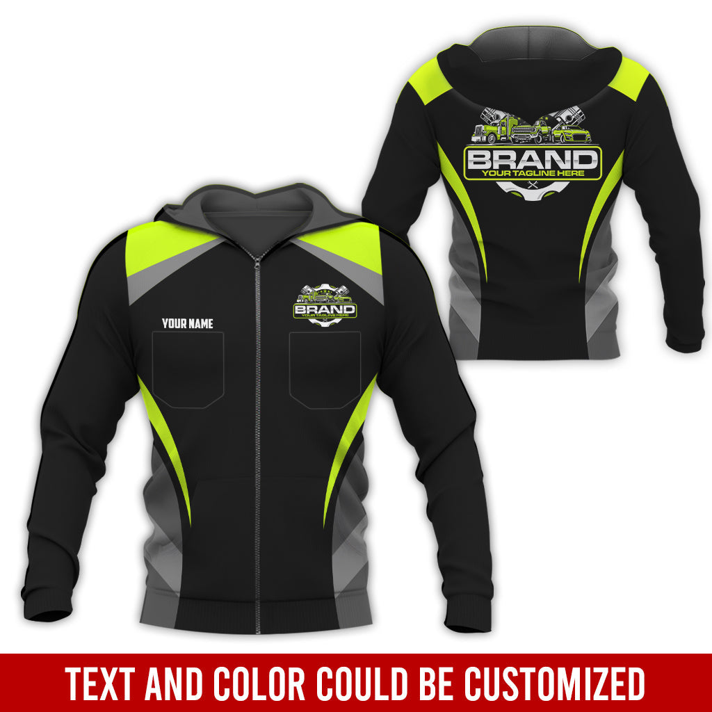 Blisscorners Best Custom Mechanic Shirt for Men, Perfect Gift for Car Guys, Diesel Techs, and Shop Crews, Unisex Yellow Green Mechanic Shirt