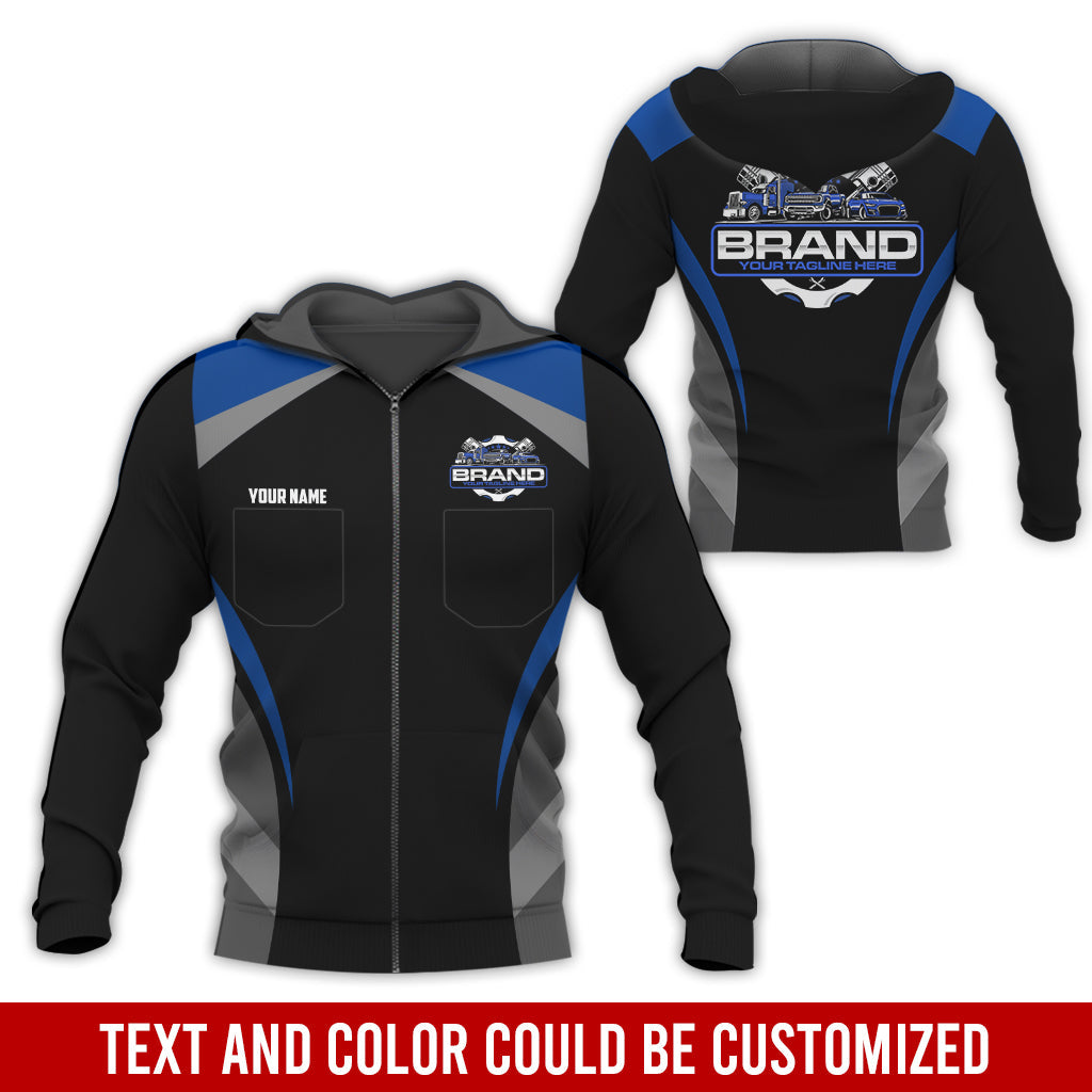 Blisscorners Best Custom Mechanic Shirt for Men, Perfect Gift for Car Guys, Diesel Techs, and Shop Crews, Unisex Navy Mechanic Shirt