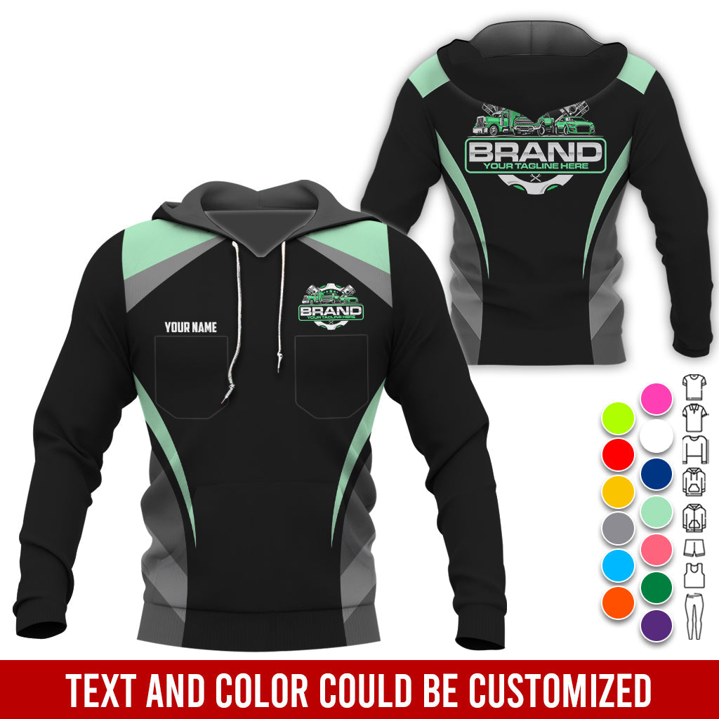 Blisscorners Best Custom Mechanic Shirt for Men, Perfect Gift for Car Guys, Diesel Techs, and Shop Crews, Unisex Seafoam Mechanic Shirt