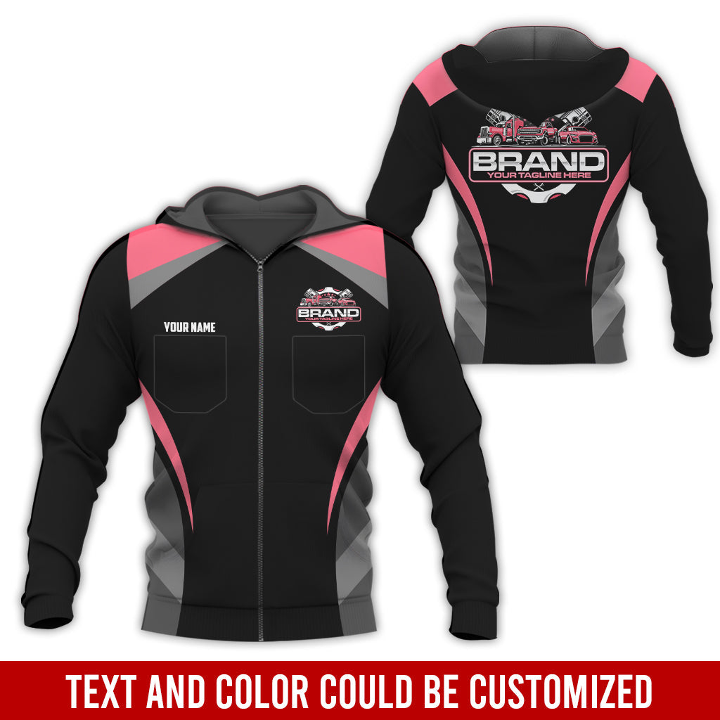 Blisscorners Best Custom Mechanic Shirt for Men, Perfect Gift for Car Guys, Diesel Techs, and Shop Crews, Unisex Neon Pink Mechanic Shirt