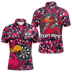 Blisscorners Funny Geometric Grunge Flamingo Dart Shirts For Men Custom Darts Jerseys Outfits, Darts Gifts LM0705
