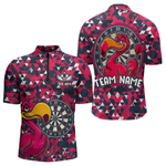 Blisscorners Funny Geometric Grunge Flamingo Dart Shirts For Men Custom Darts Jerseys Outfits, Darts Gifts LM0705