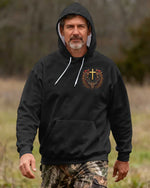 Blisscorners Deer Hunting In My Veins Jesus In My Heart Shirt, Personalized Hunting 3D Shirt