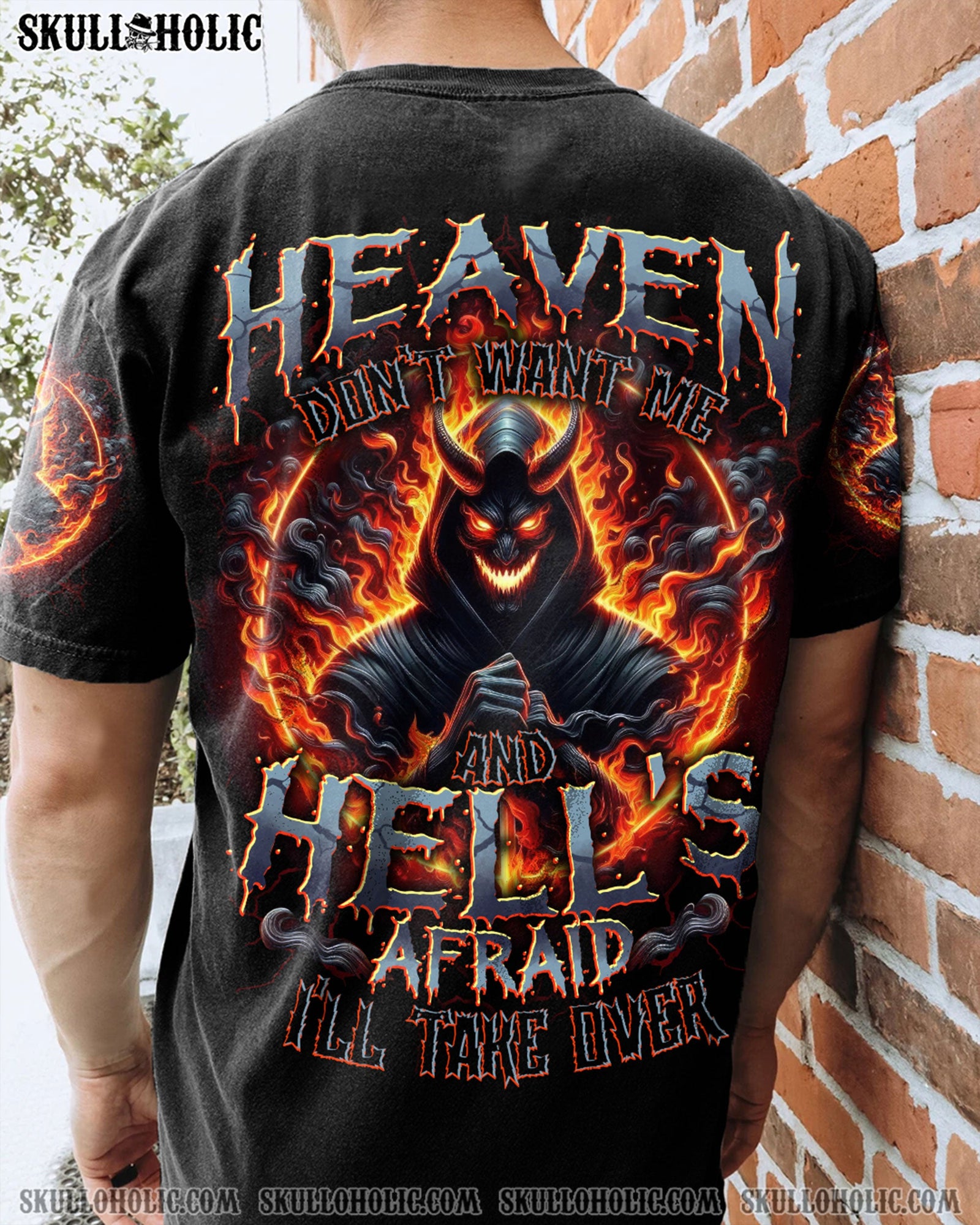 BLISSCORNERS HEAVEN DON'T WANT ME ALL OVER PRINT
