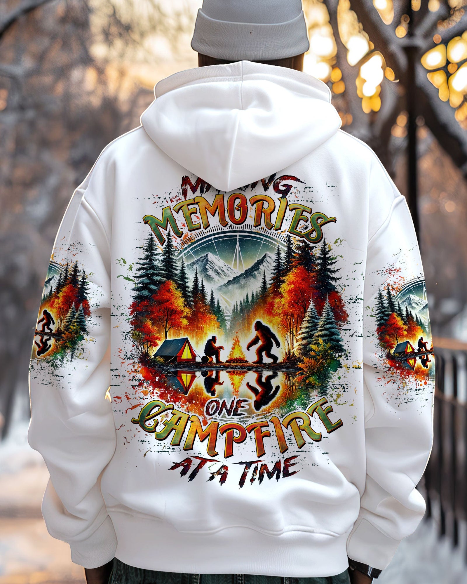 BLISSCORNERS MAKING MEMORIES ONE CAMPFIRE AT A TIME BIGFOOT ALL OVER PRINT