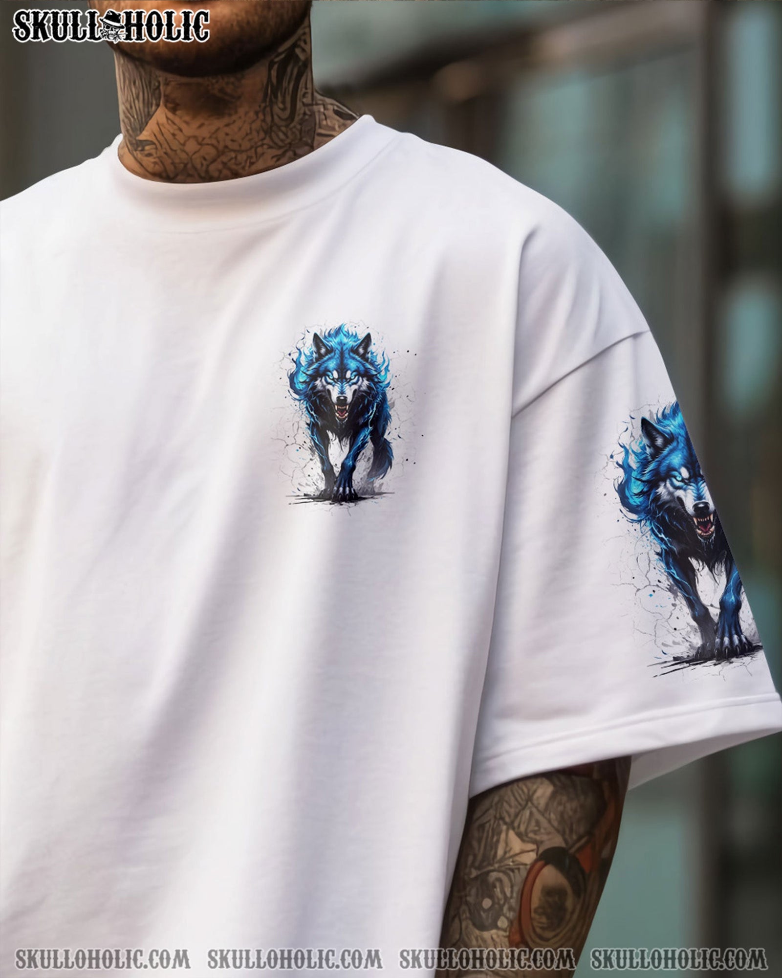 BLISSCORNERS LOYALTY MAKES YOU FAMILY WOLF ALL OVER PRINT