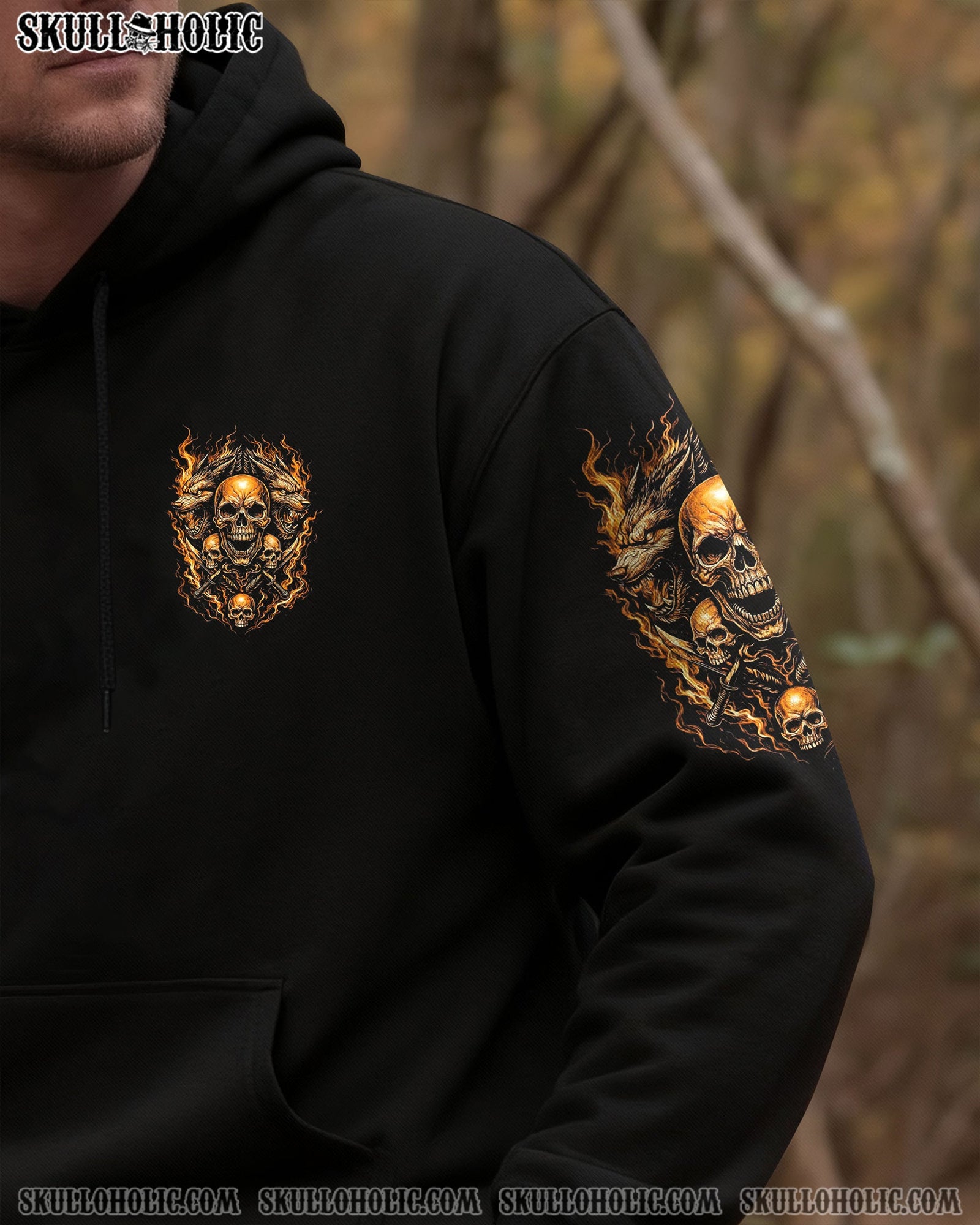 BLISSCORNERS YOUR FIRST MISTAKE WOLF SKULL ALL OVER PRINT