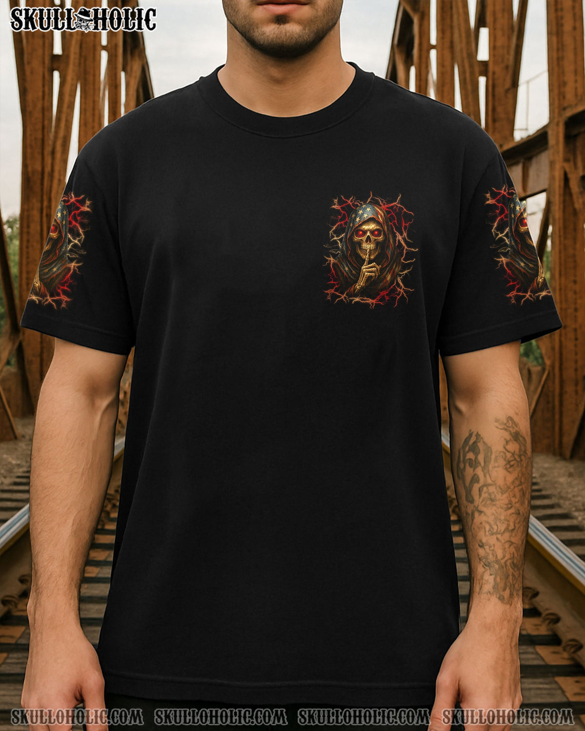 BLISSCORNERS BE CAREFUL WHEN I'M SILENT REAPER ALL OVER PRINT