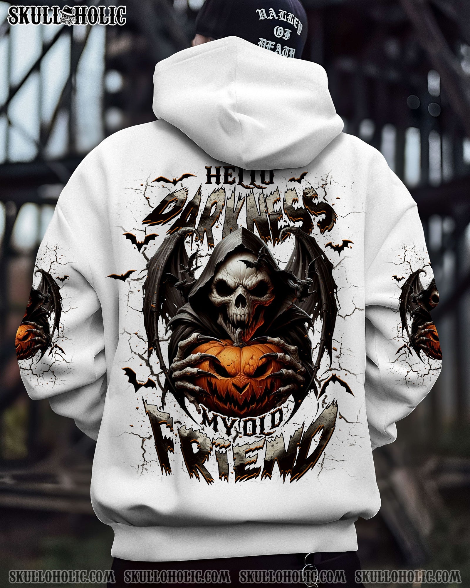 BLISSCORNERS HELLO DARKNESS MY OLD FRIEND HALLOWEEN ALL OVER PRINT