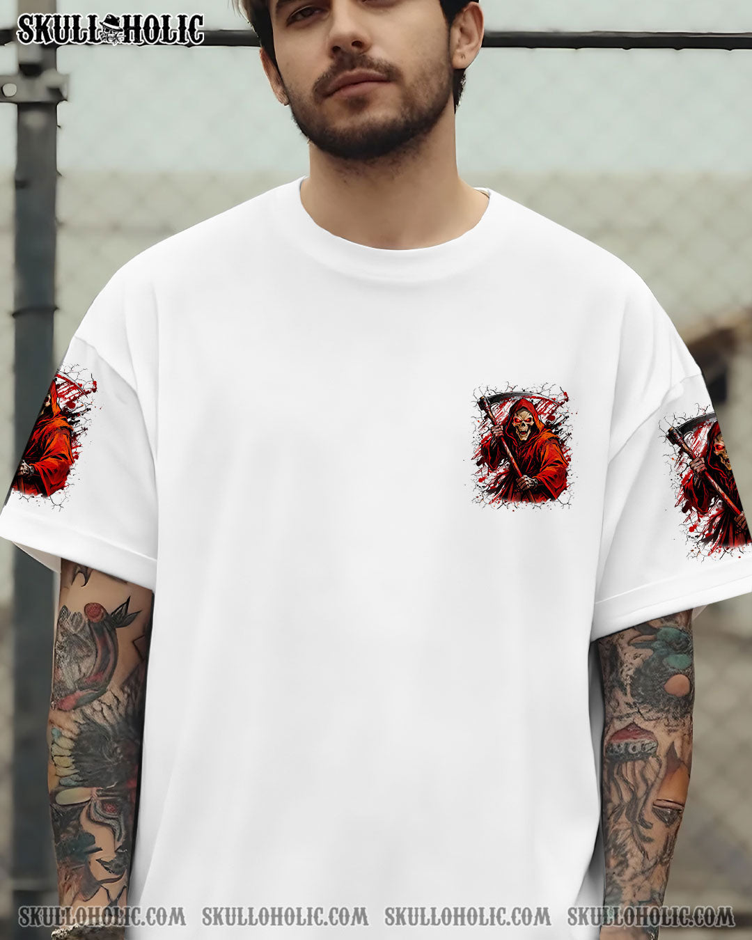 BLISSCORNERS OF COURSE I'M GOING TO HELL SKULL ALL OVER PRINT